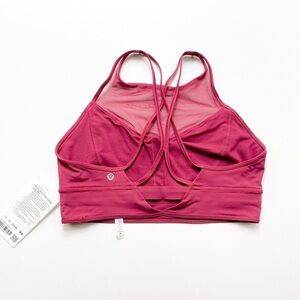 Lululemon Wake and Train LongLine Bra (Star Ruby)